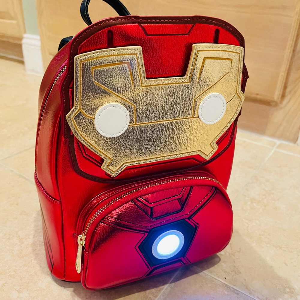 Loungefly Marvel Iron Man light up mini backpack